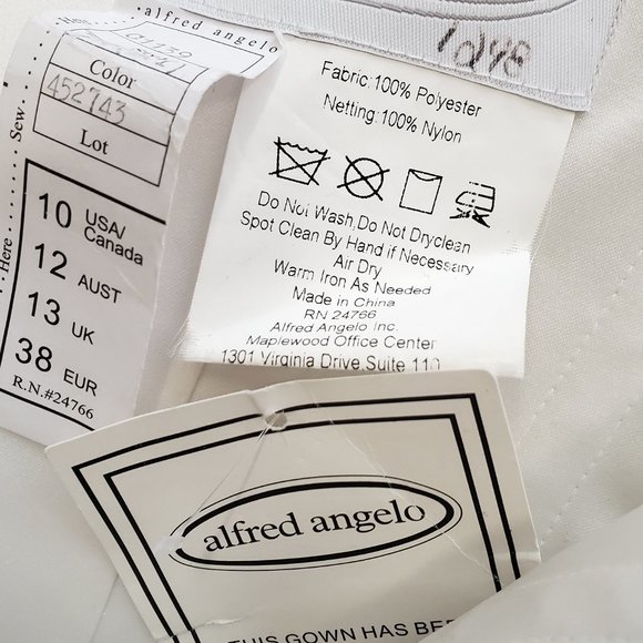 Alfred Angelo Sapphire Blue Empire Waist Wedding Dress size 10 - Picture 5 of 10